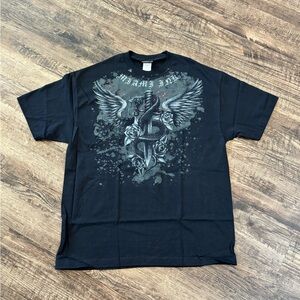 Y2K 2007 Miami Ink Shirt Mens XL Black Short Sleeve Crewneck Tattoo Tee VTG